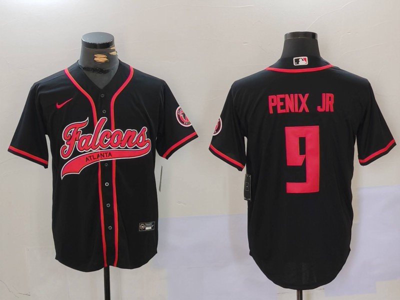 Men 2026 Atlanta Falcons #9 Penix Jr Black Nike Limited NFL Jersey 0815002